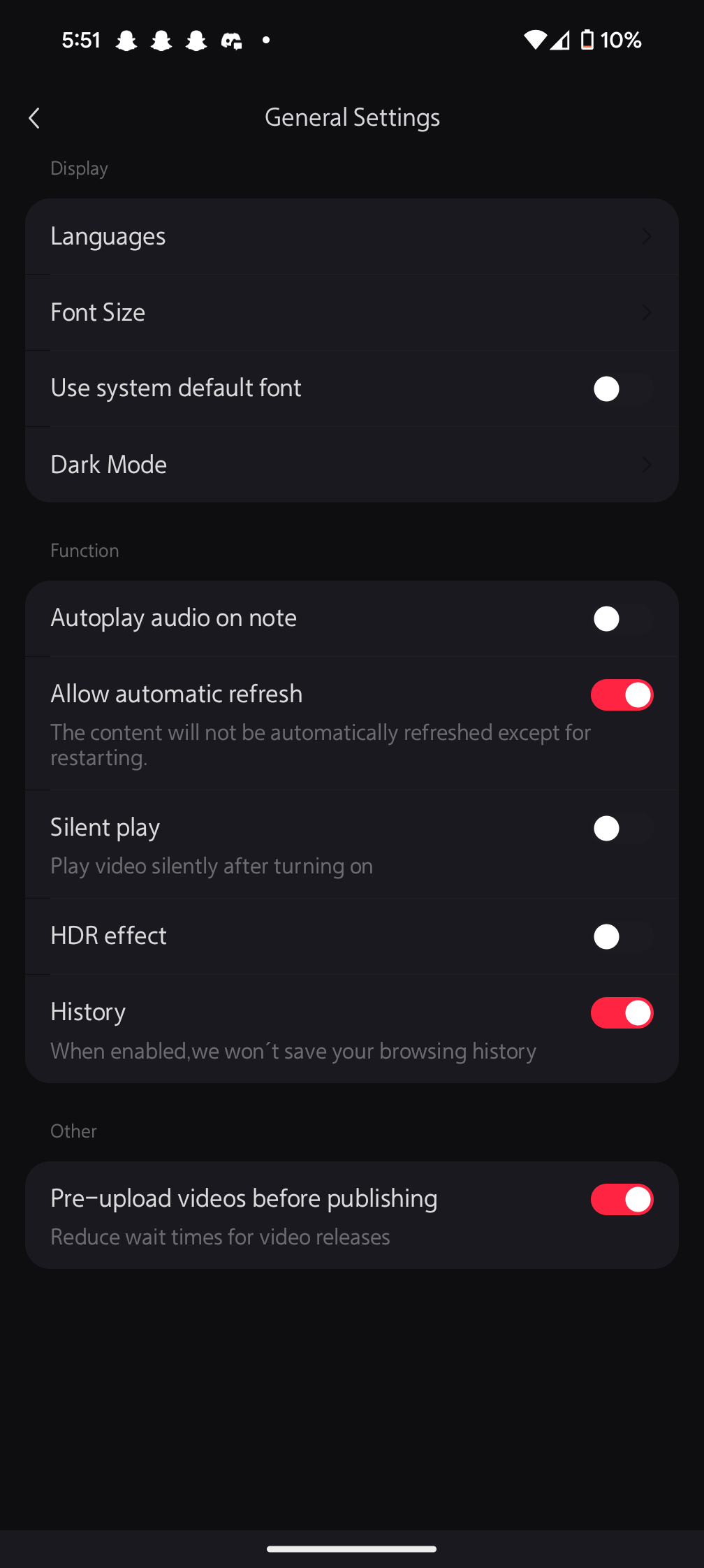 Language settings 2